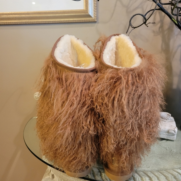 Australia Luxe Collective Huns Boot Mongolian Sheep Hair Sheep in Size 8. #399 - Picture 10 of 17